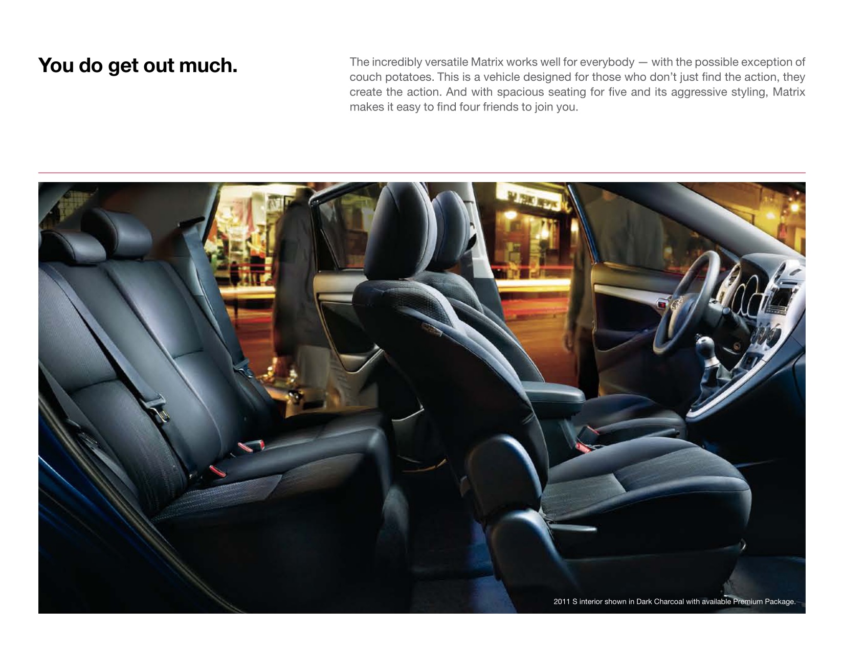 2012 Toyota Matrix Brochure Page 3